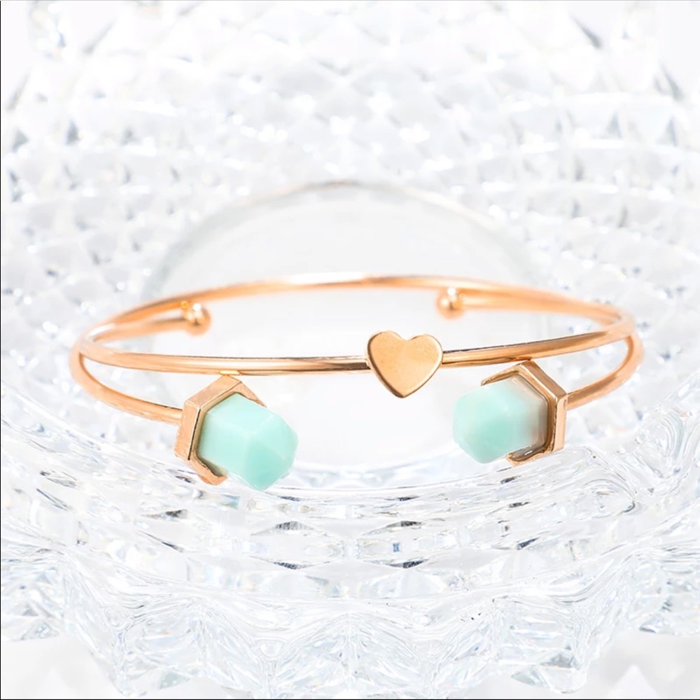 New 6PCS/Set Bohemia Opal Stone Bracelets - Picture 5 of 7